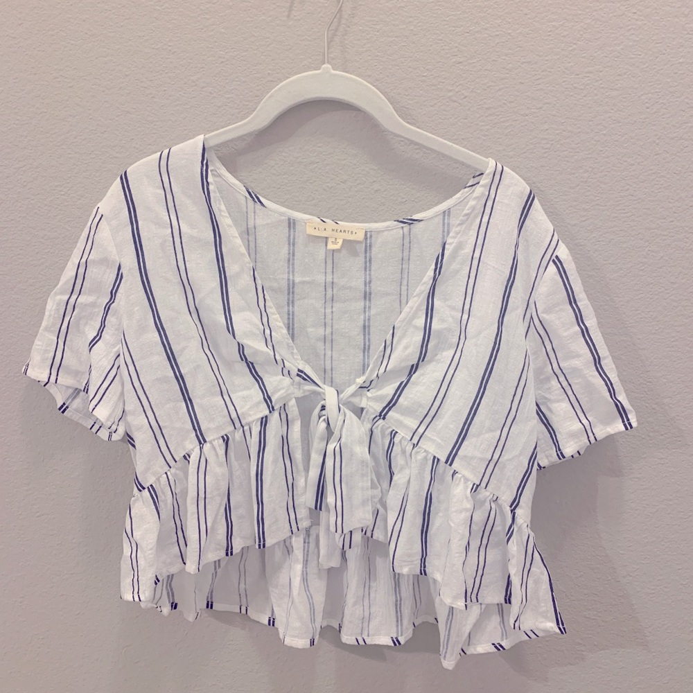 Pacsun L.A. Hearts Small Front Tie Top